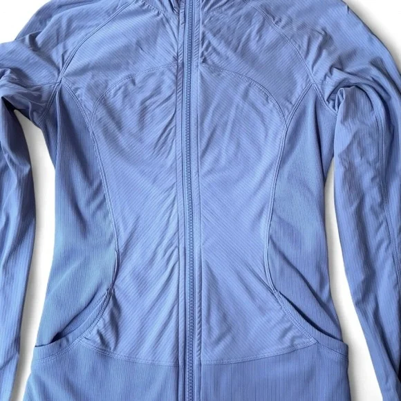 Lululemon In Flux Jacket Lullaby Blue Purple Swift Hooded Full Zip Size 6 - Picture 7 of 10